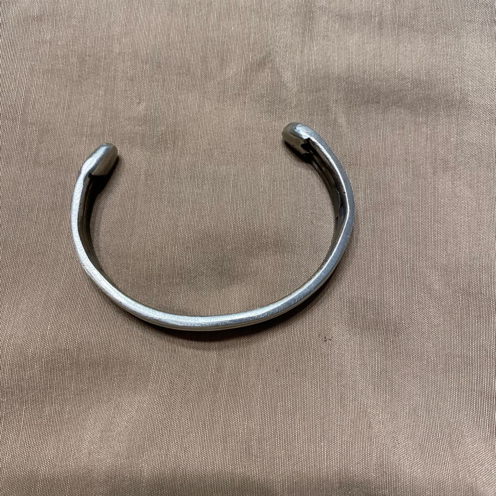 Stainless hand made cuff bracelet